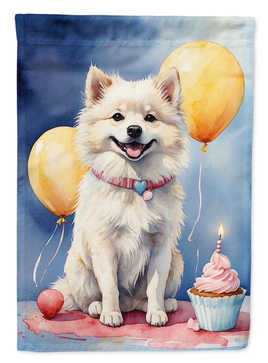 Buy this American Eskimo Happy Birthday House Flag
