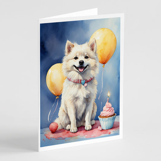 Buy this American Eskimo Happy Birthday Greeting Cards Pack of 8