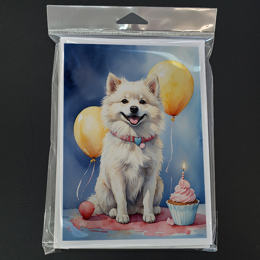 American Eskimo Happy Birthday Greeting Cards Pack of 8