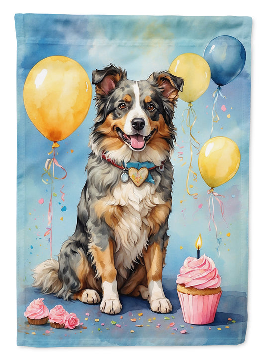 Buy this Australian Shepherd Happy Birthday House Flag
