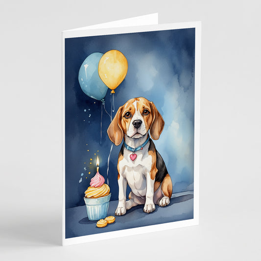 Buy this Beagle Happy Birthday Greeting Cards Pack of 8