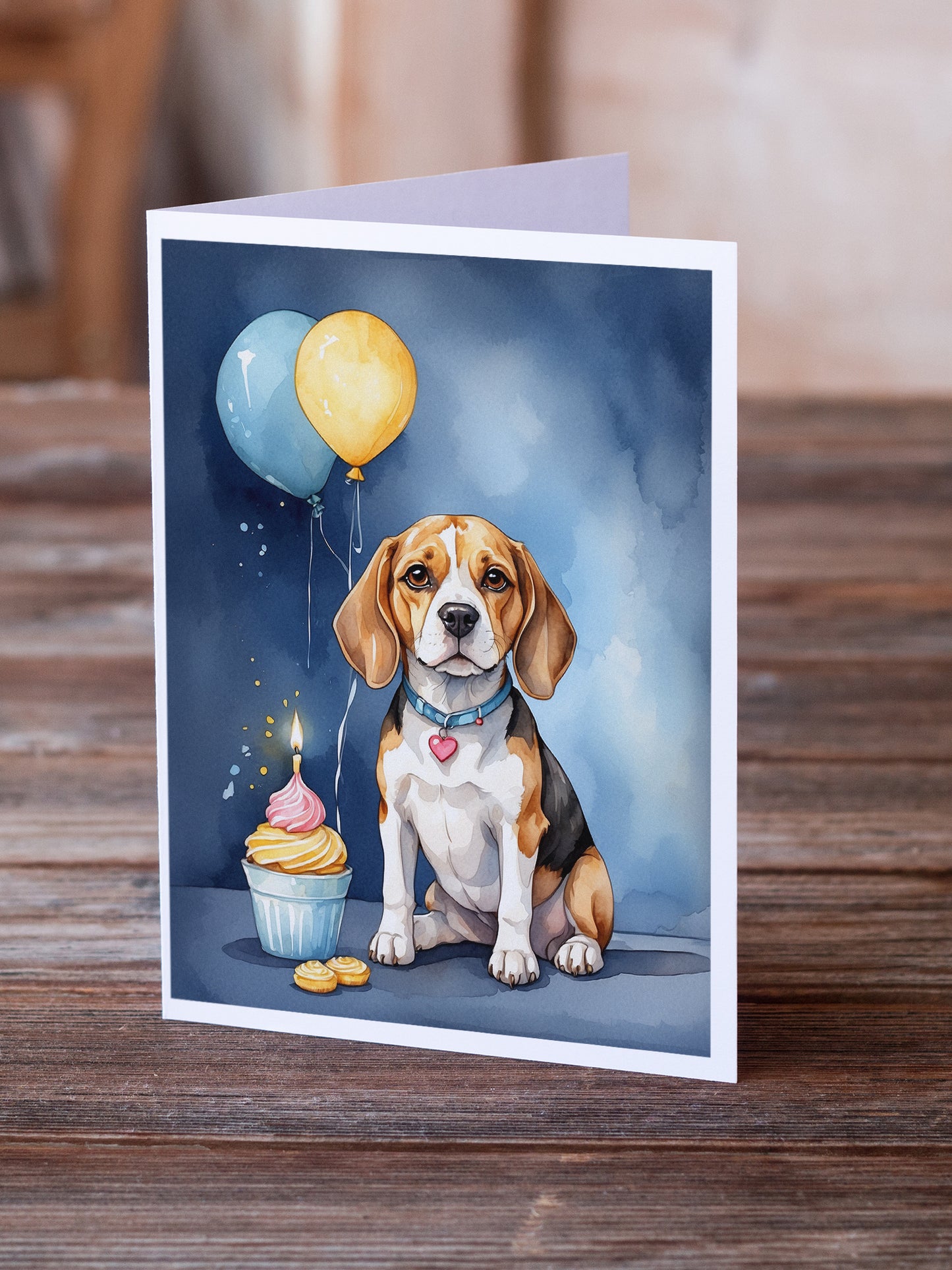 Beagle Happy Birthday Greeting Cards Pack of 8