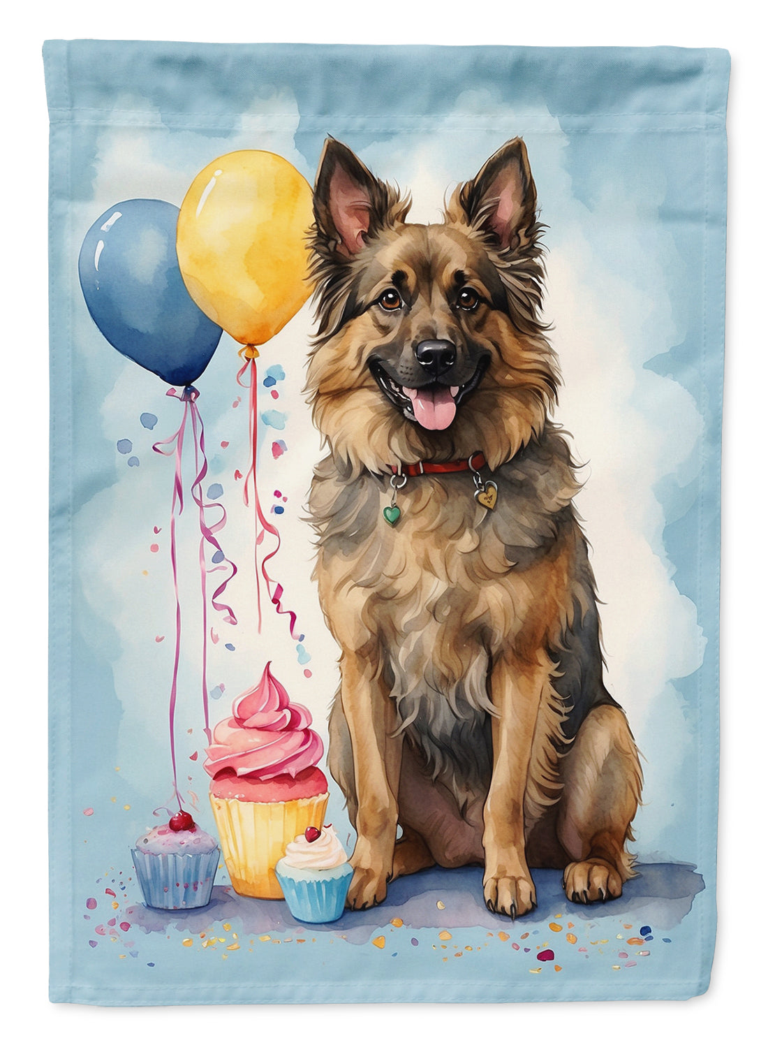 Buy this Belgian Tervuren Happy Birthday Garden Flag