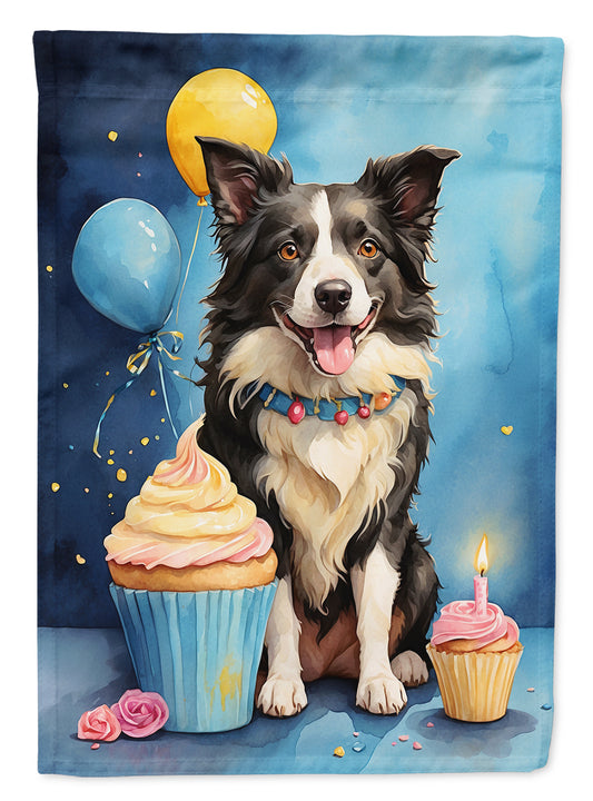 Buy this Border Collie Happy Birthday House Flag