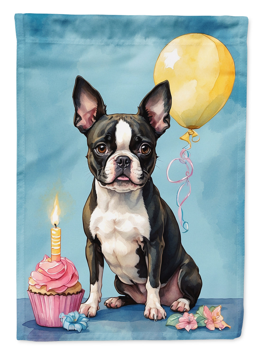 Buy this Boston Terrier Happy Birthday Garden Flag