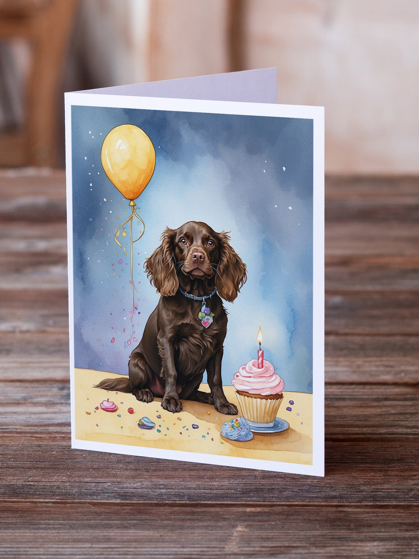 Boykin Spaniel Happy Birthday Greeting Cards Pack of 8