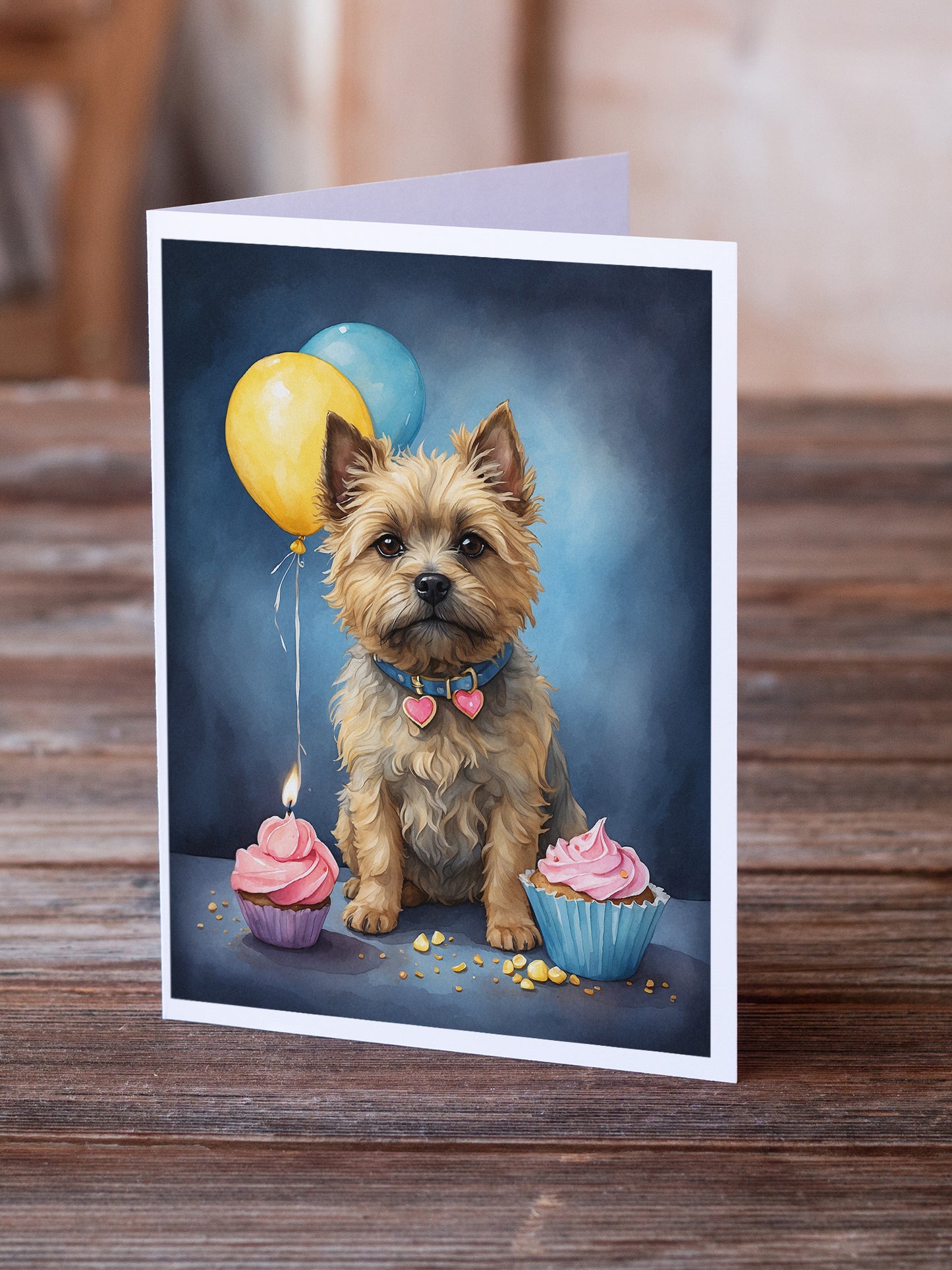 Cairn Terrier Happy Birthday Greeting Cards Pack of 8