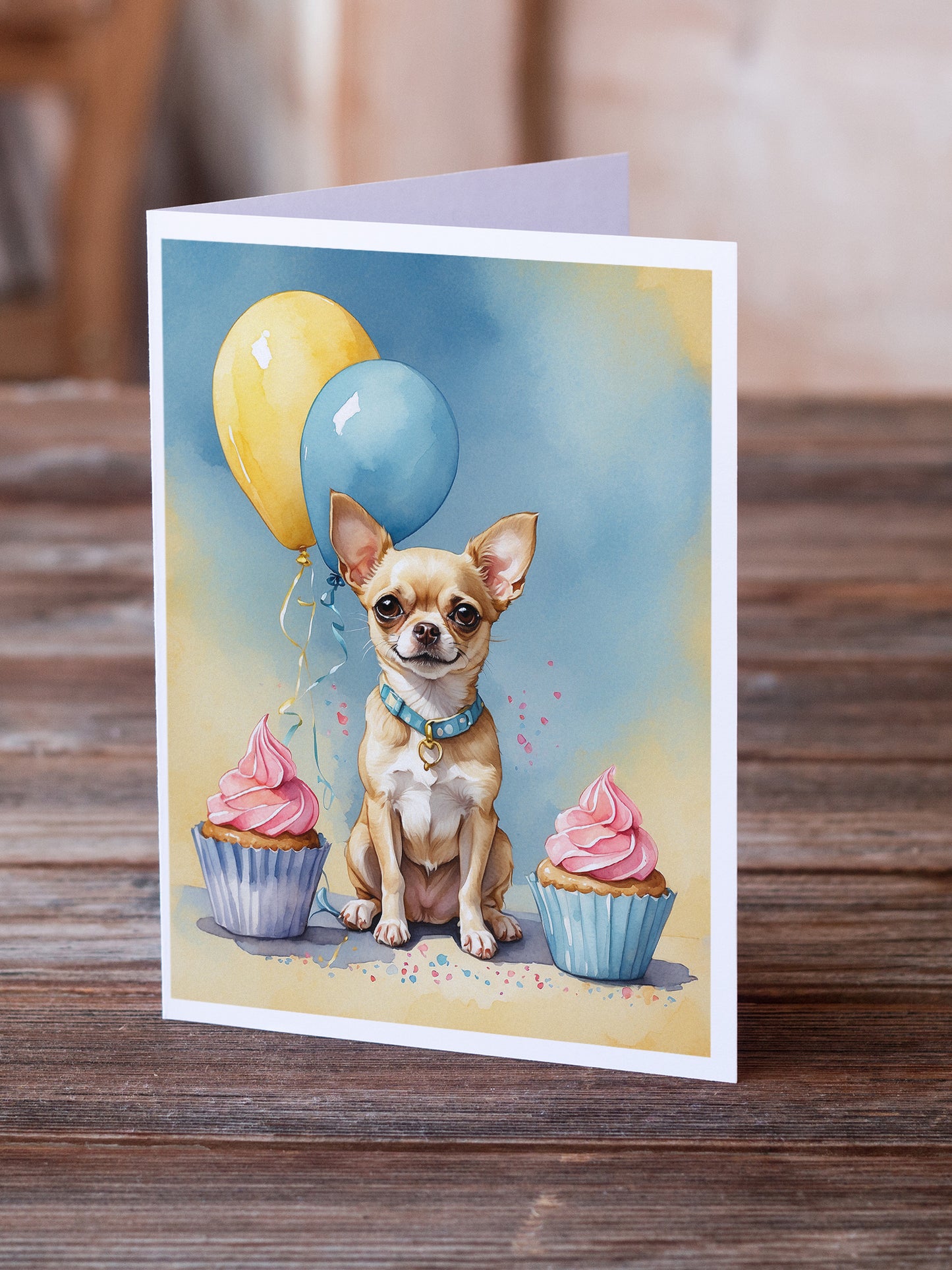 Chihuahua Happy Birthday Greeting Cards Pack of 8