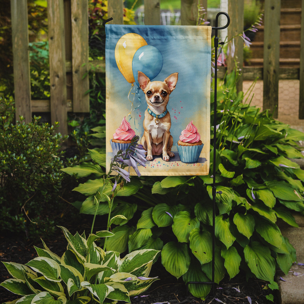 Chihuahua Happy Birthday Garden Flag