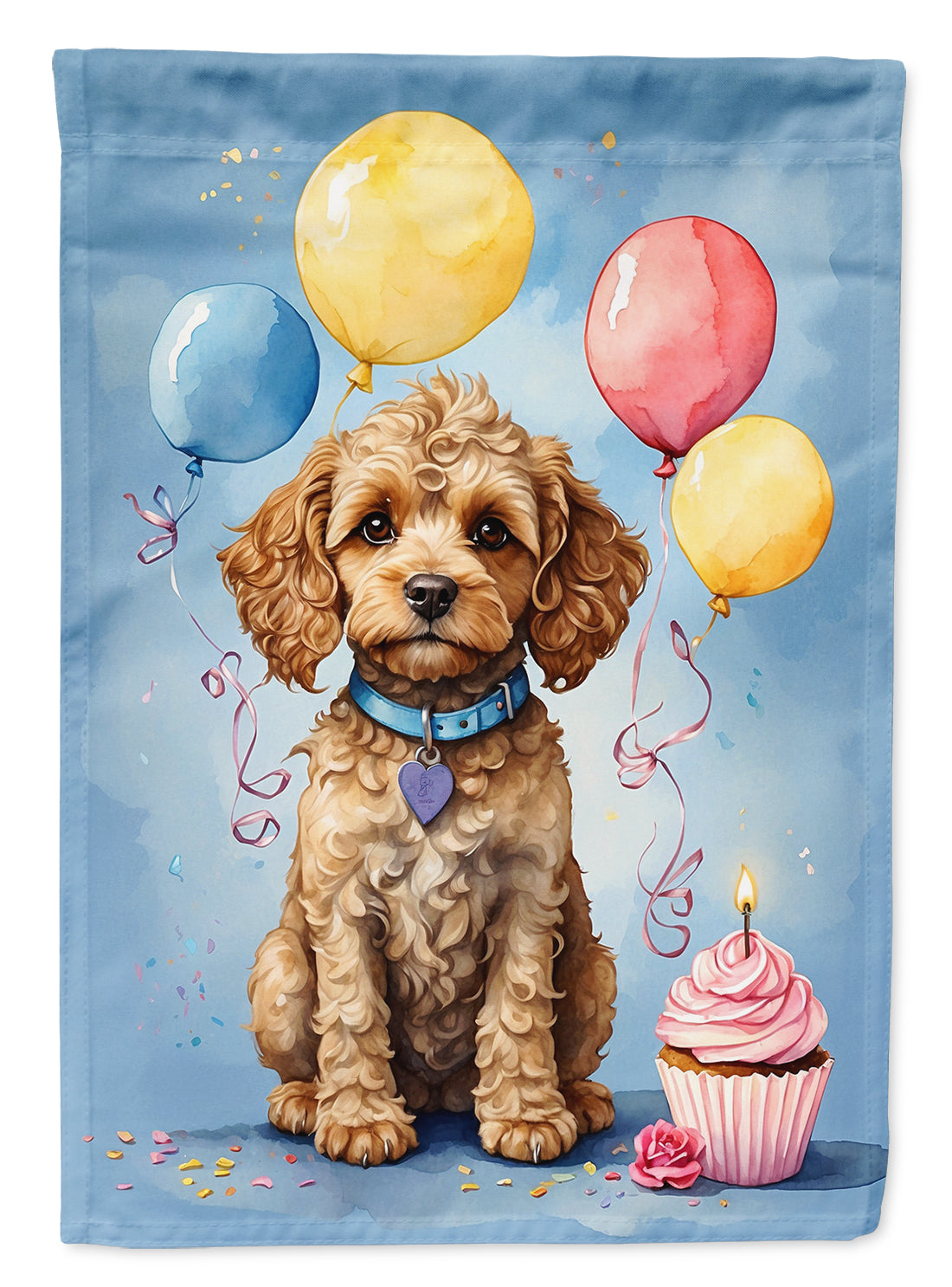 Buy this Cockapoo Happy Birthday Garden Flag