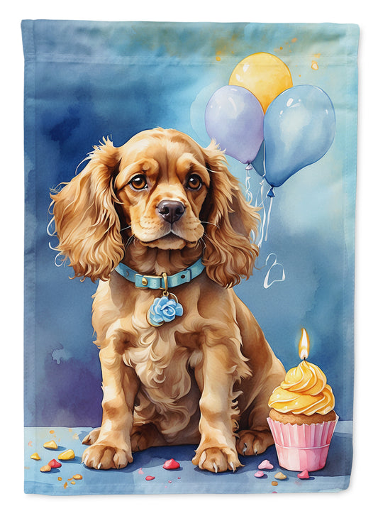 Buy this Cocker Spaniel Happy Birthday House Flag