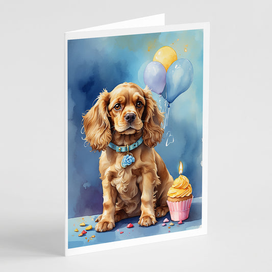 Buy this Cocker Spaniel Happy Birthday Greeting Cards Pack of 8