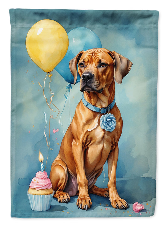 Buy this Rhodesian Ridgeback Happy Birthday House Flag