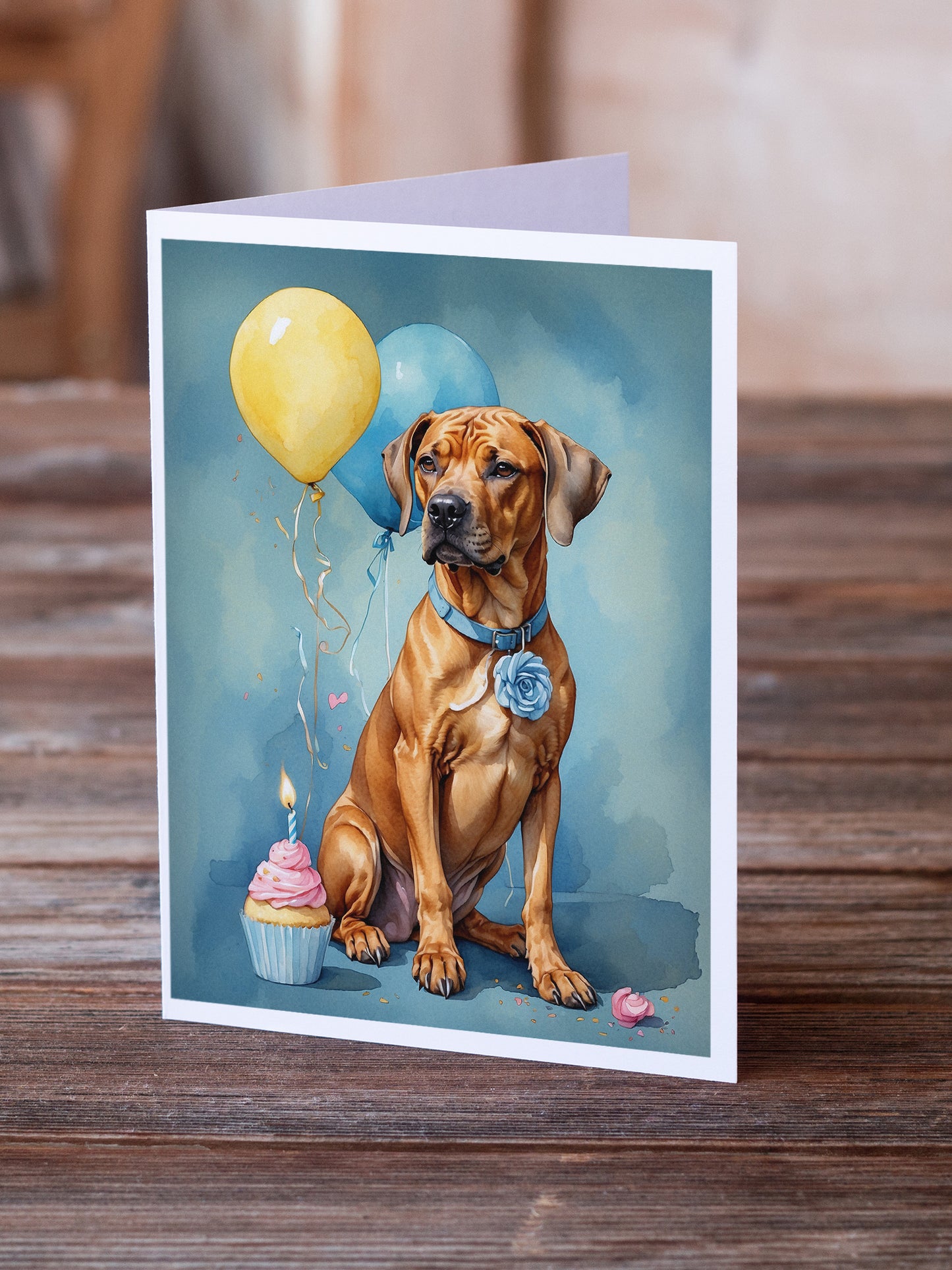 Rhodesian Ridgeback Happy Birthday Greeting Cards Pack of 8