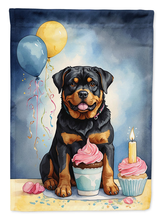 Buy this Rottweiler Happy Birthday House Flag