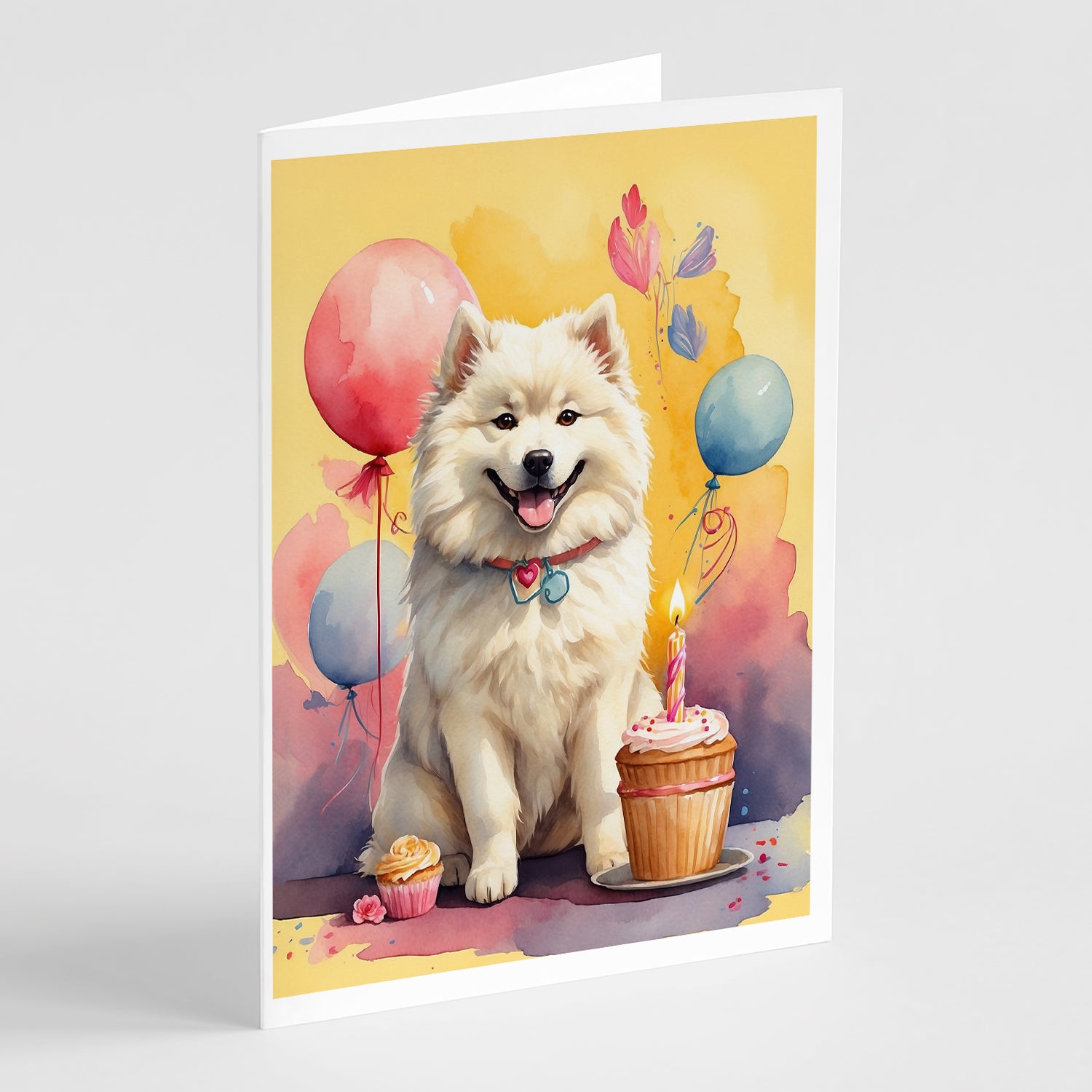 Buy this Samoyed Happy Birthday Greeting Cards Pack of 8