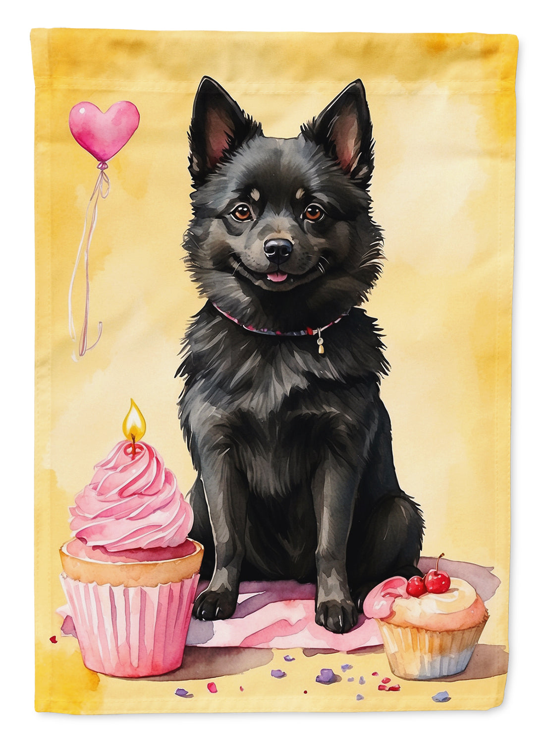Buy this Schipperke Happy Birthday House Flag