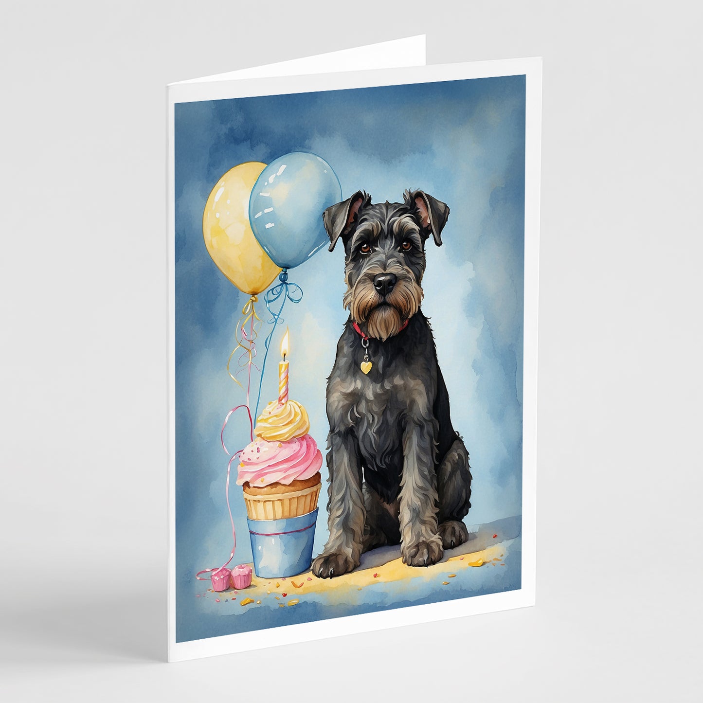 Buy this Schnauzer Happy Birthday Greeting Cards Pack of 8