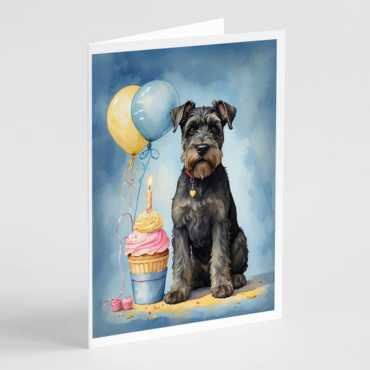 Buy this Schnauzer Happy Birthday Greeting Cards Pack of 8