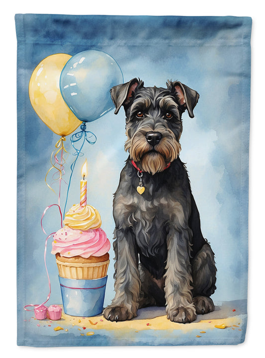 Buy this Schnauzer Happy Birthday Garden Flag