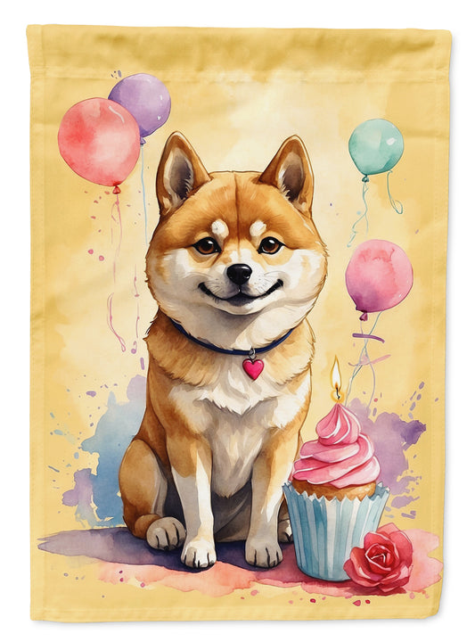 Buy this Shiba Inu Happy Birthday Garden Flag