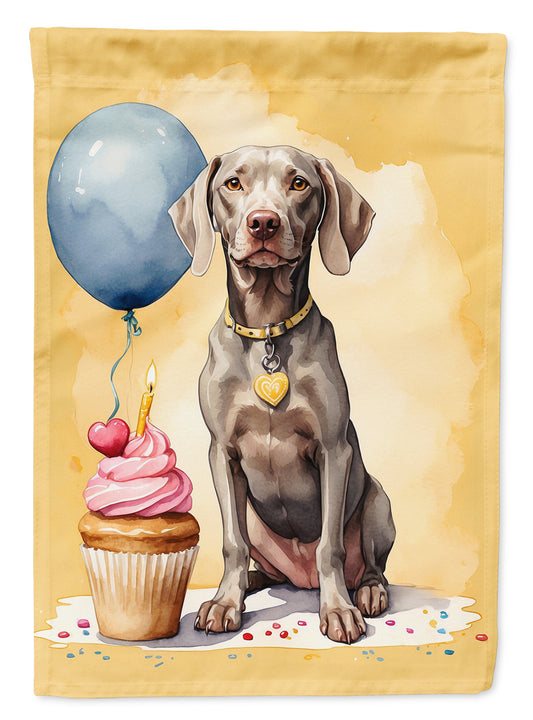 Buy this Weimaraner Happy Birthday Garden Flag