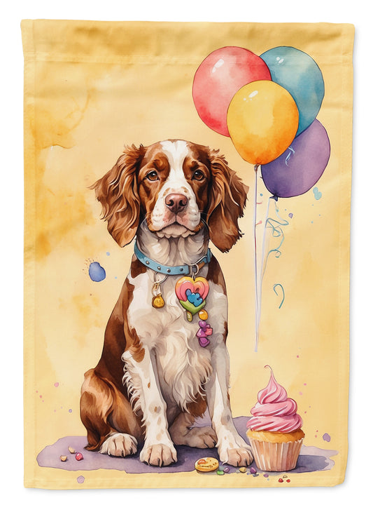 Buy this Welsh Springer Spaniel Happy Birthday Garden Flag