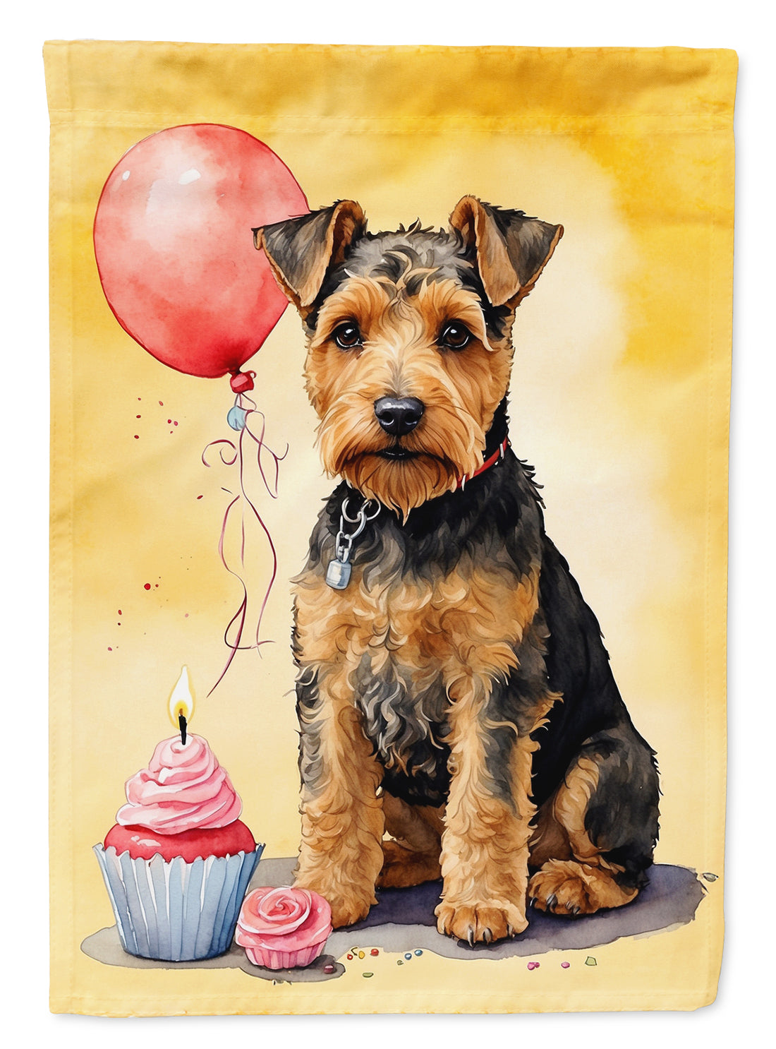 Buy this Welsh Terrier Happy Birthday House Flag