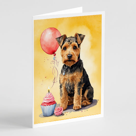 Buy this Welsh Terrier Happy Birthday Greeting Cards Pack of 8