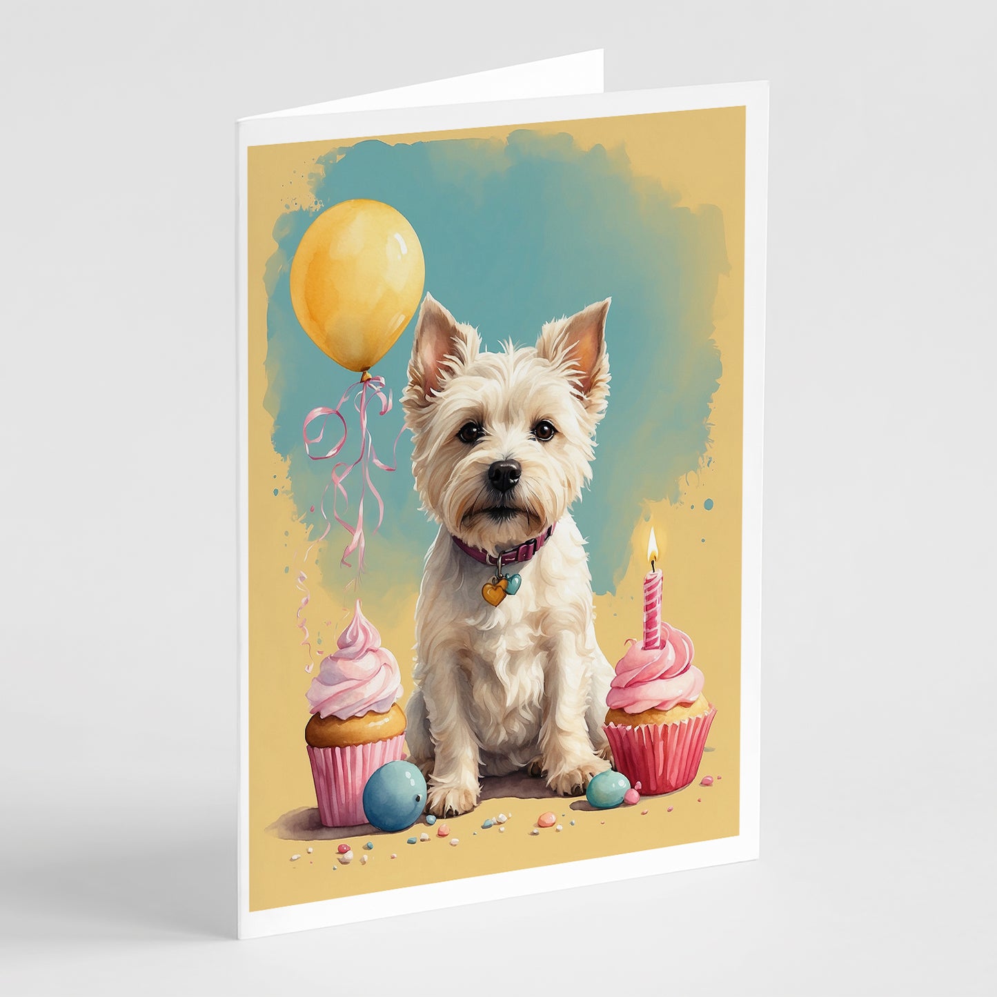 Buy this Westie Happy Birthday Greeting Cards Pack of 8