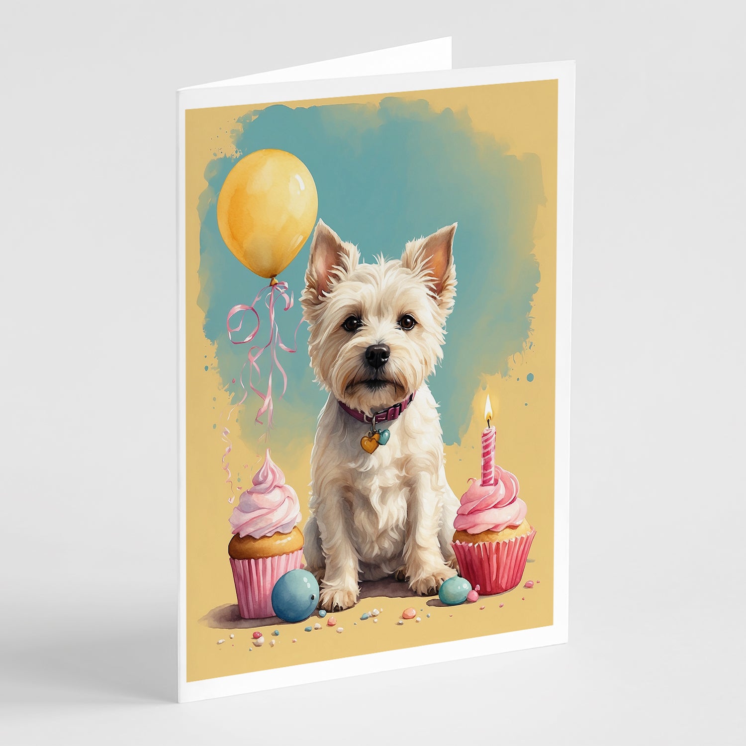 Buy this Westie Happy Birthday Greeting Cards Pack of 8