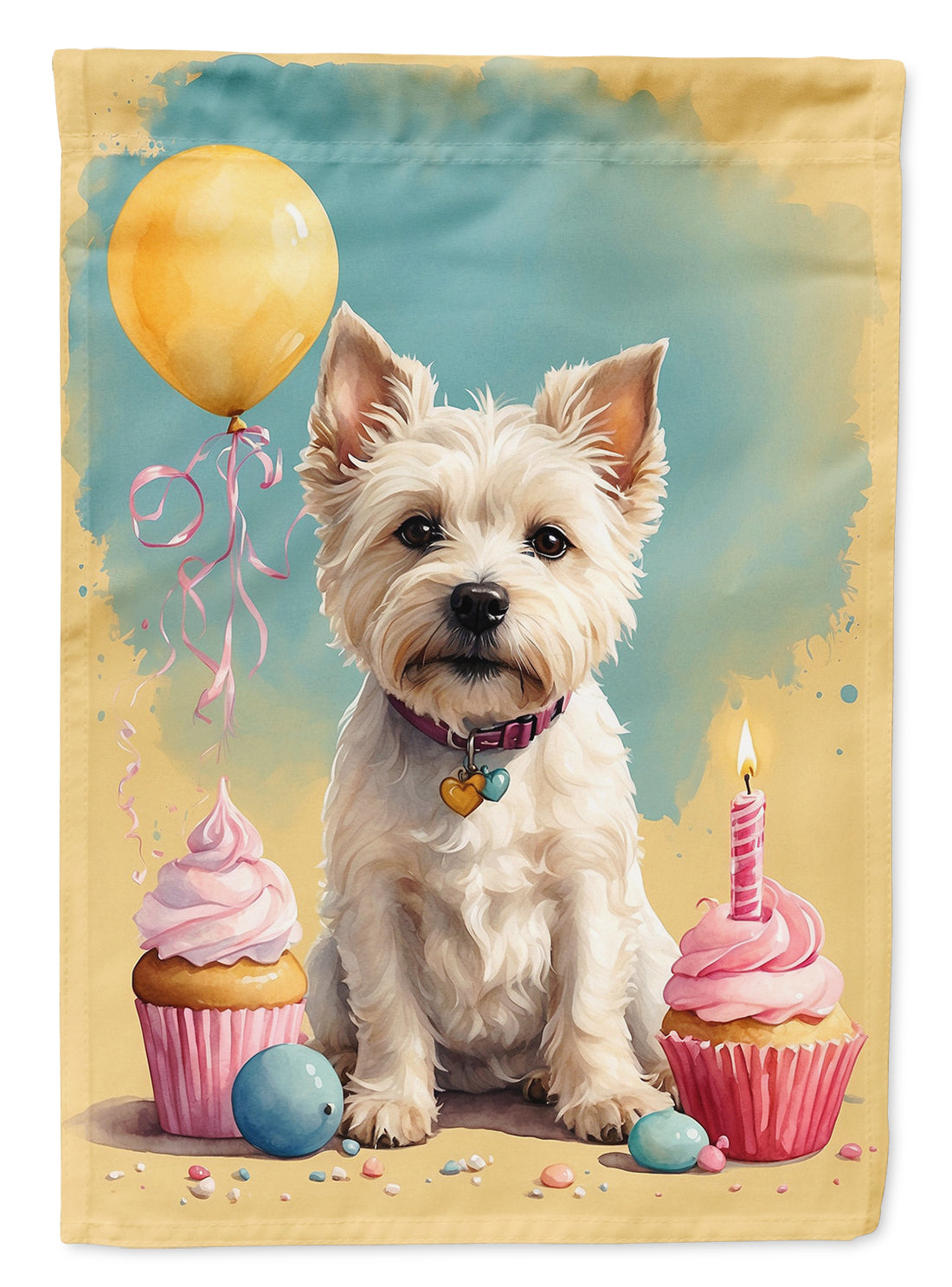 Buy this Westie Happy Birthday Garden Flag