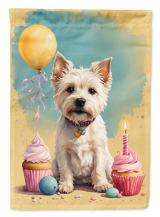 Buy this Westie Happy Birthday Garden Flag
