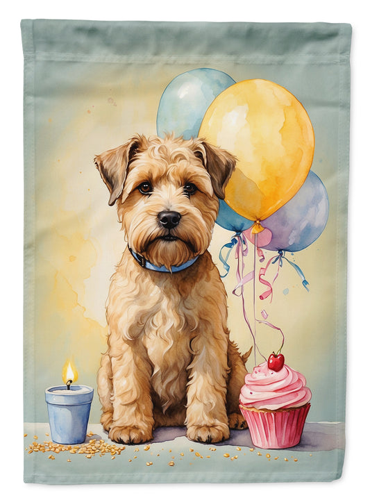 Buy this Wheaten Terrier Happy Birthday Garden Flag