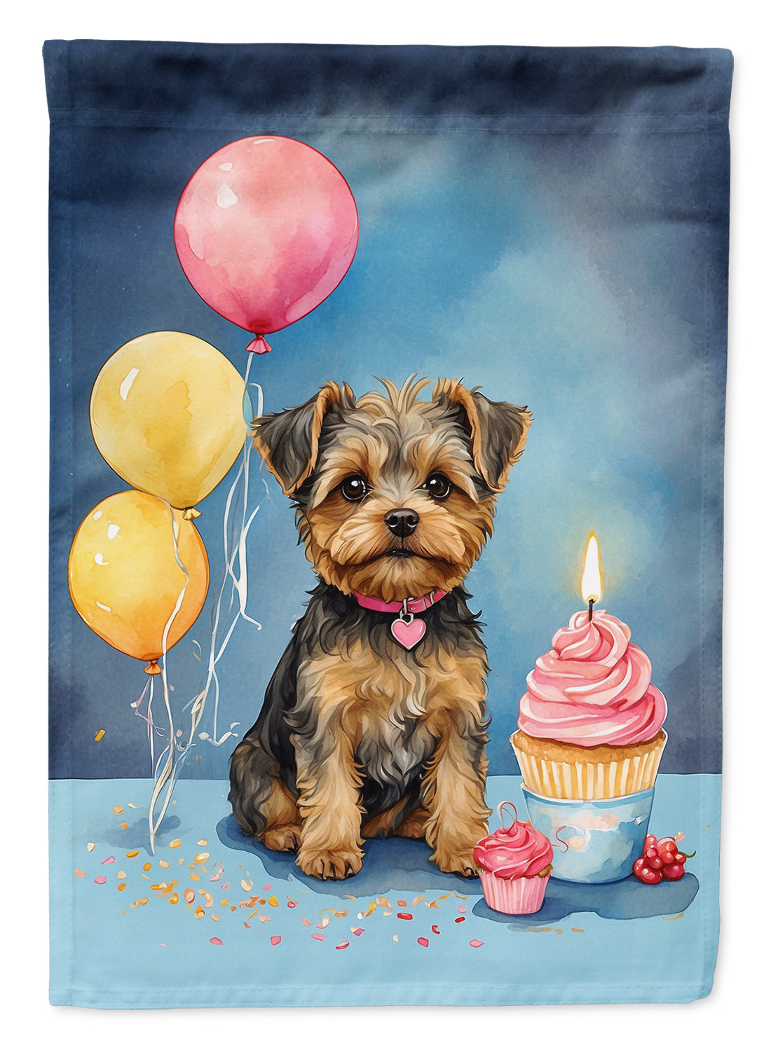 Buy this Yorkipoo Happy Birthday House Flag