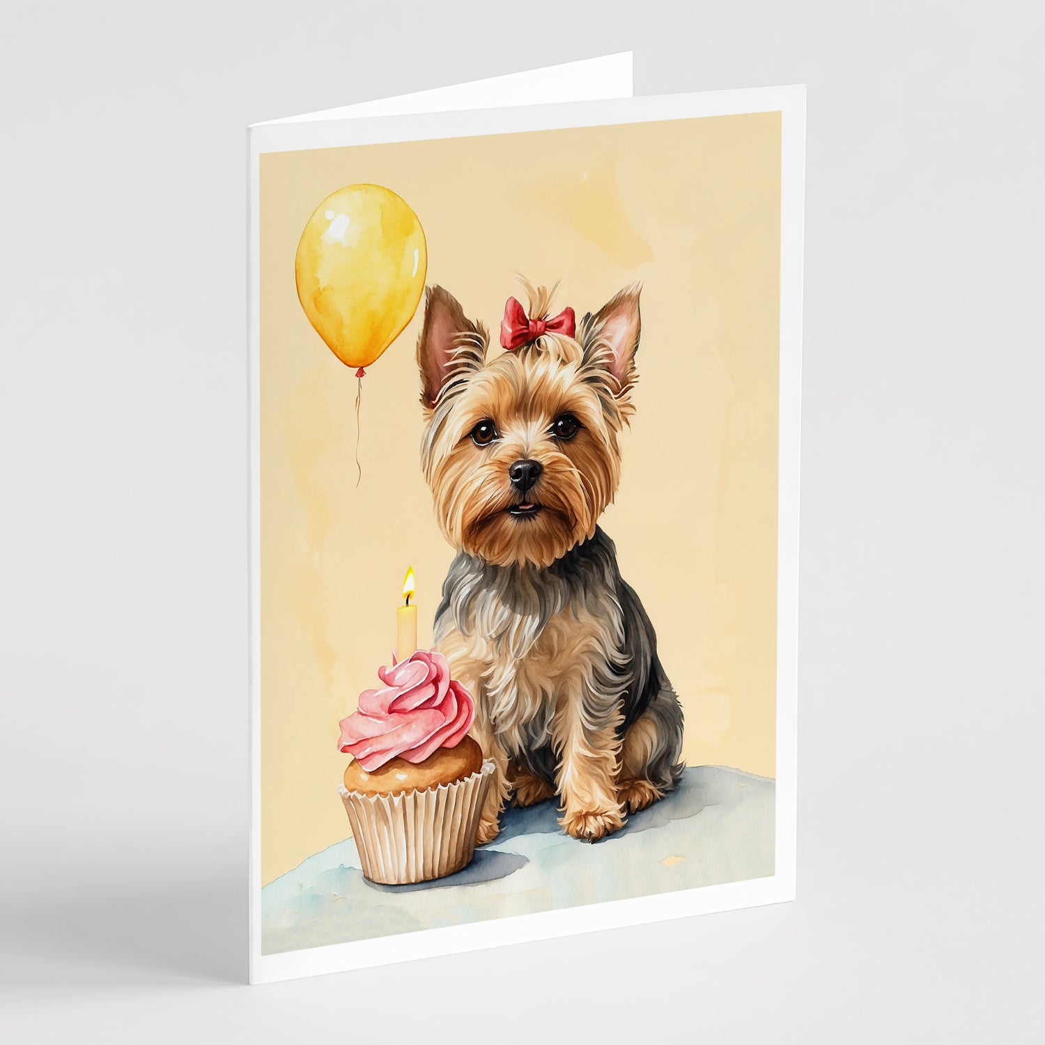 Buy this Yorkshire Terrier Happy Birthday Greeting Cards Pack of 8