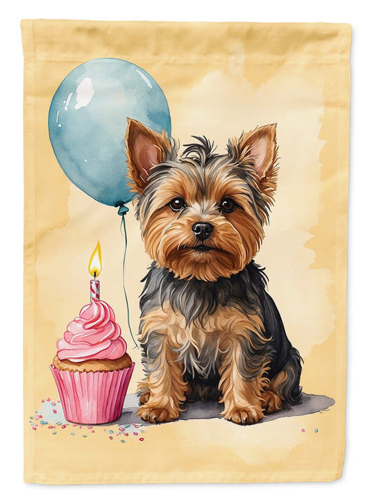 Buy this Yorkshire Terrier Happy Birthday Garden Flag
