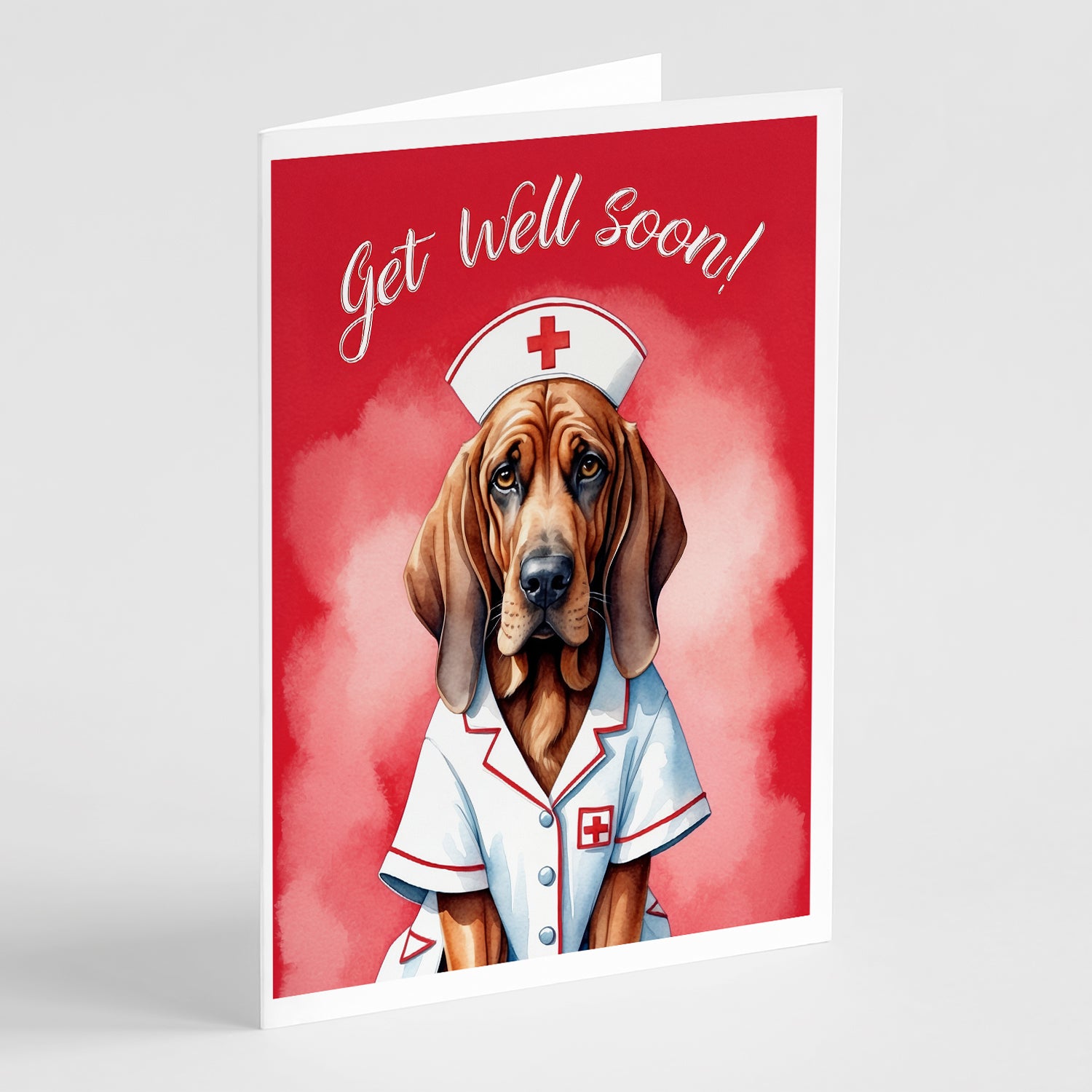 Buy this Bloodhound Get Well Soon Greeting Cards Pack of 8