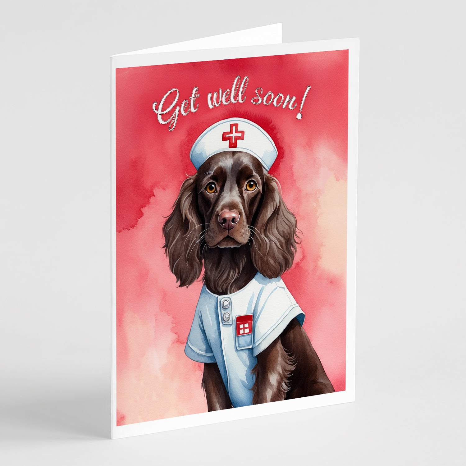 Buy this Boykin Spaniel Get Well Soon Greeting Cards Pack of 8