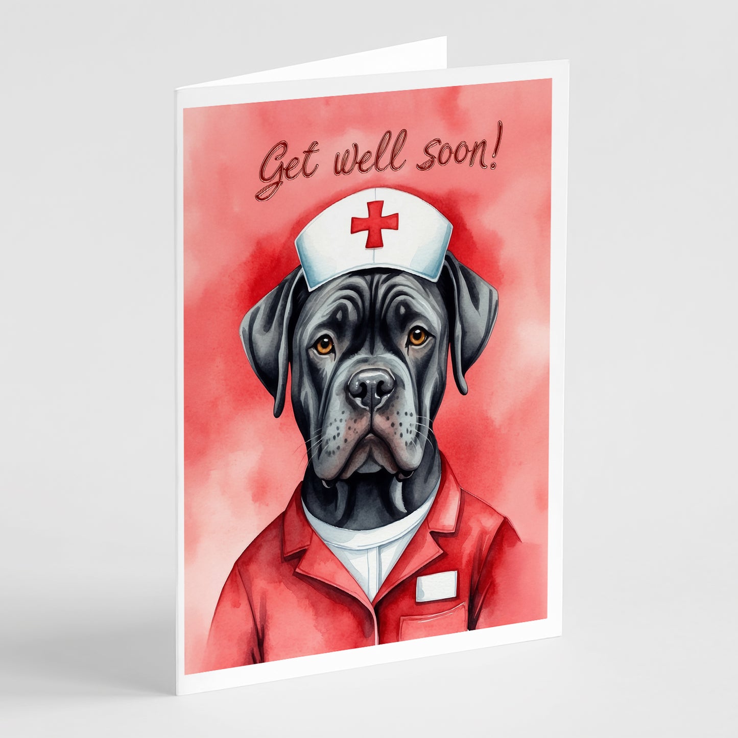 Buy this Cane Corso Get Well Soon Greeting Cards Pack of 8