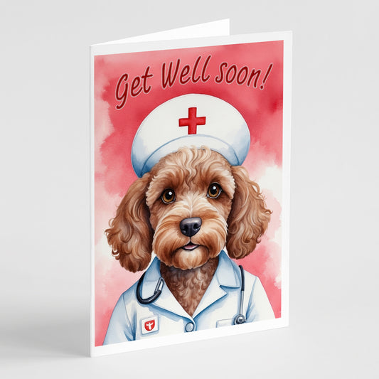 Buy this Cockapoo Get Well Soon Greeting Cards Pack of 8