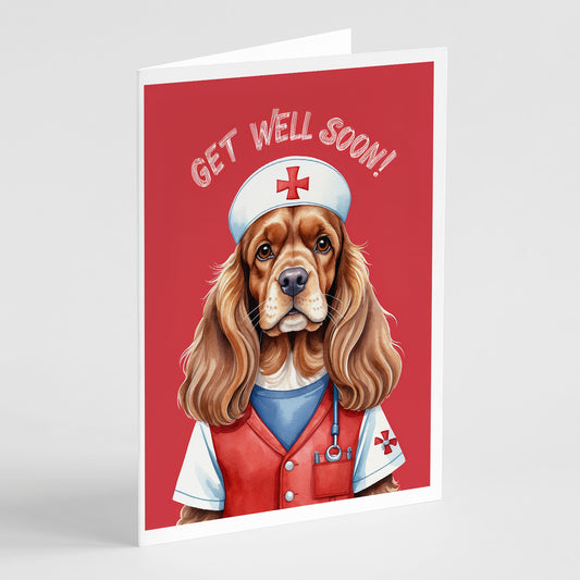 Buy this Cocker Spaniel Get Well Soon Greeting Cards Pack of 8