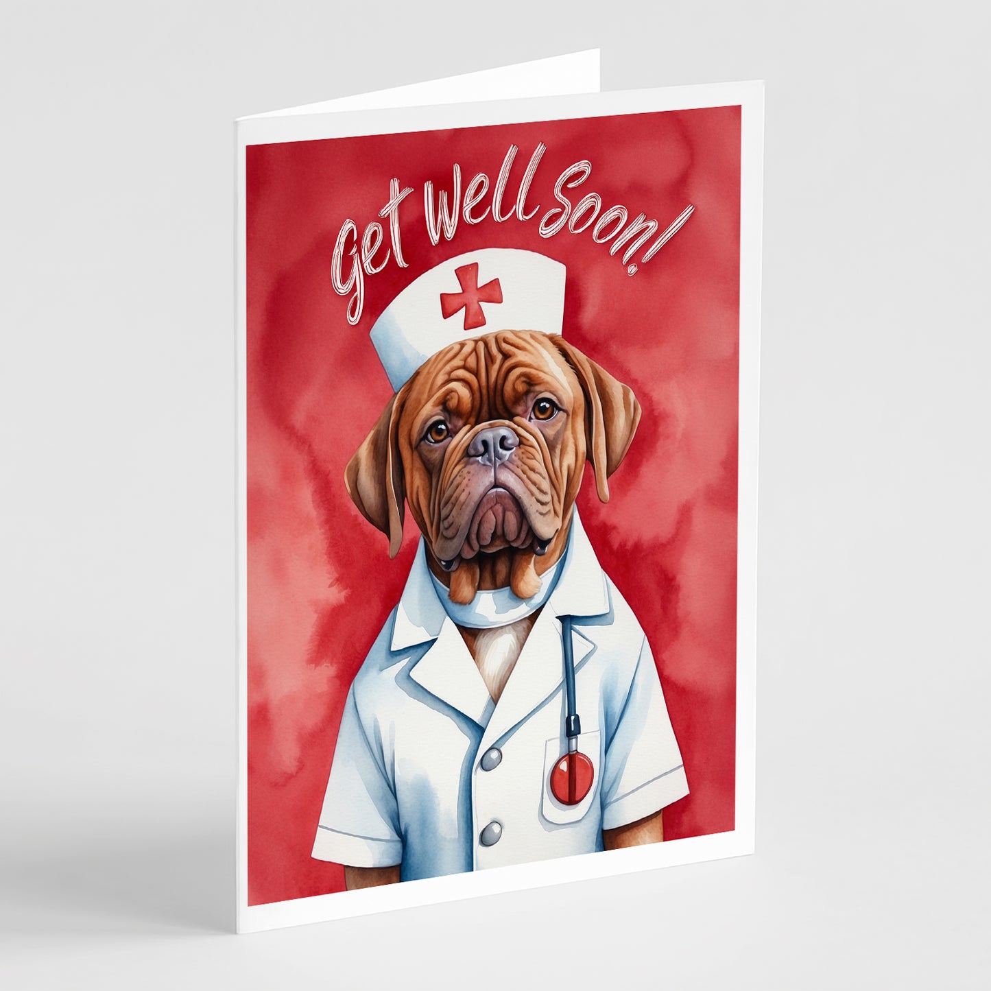 Buy this Dogue De Bordeaux Get Well Soon Greeting Cards Pack of 8