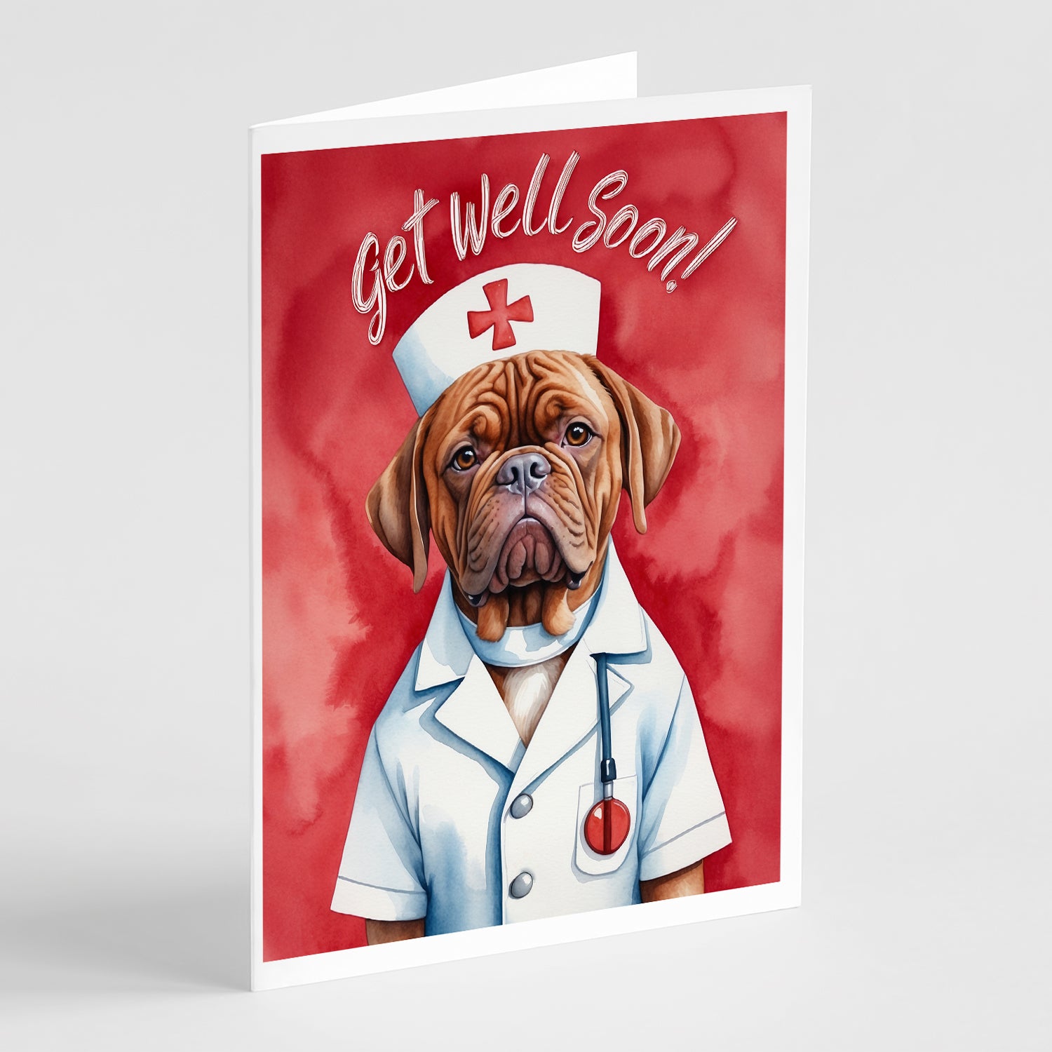 Buy this Dogue De Bordeaux Get Well Soon Greeting Cards Pack of 8
