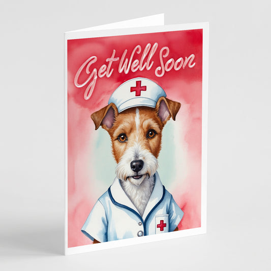 Buy this Fox Terrier Get Well Soon Greeting Cards Pack of 8