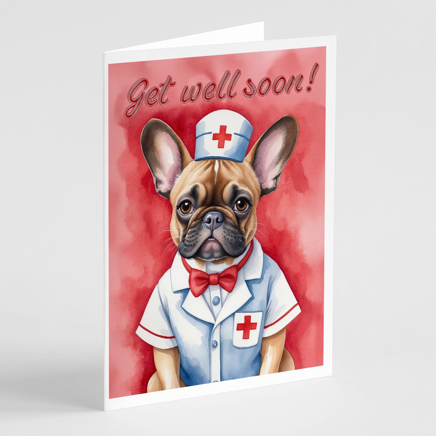 Buy this French Bulldog Get Well Soon Greeting Cards Pack of 8