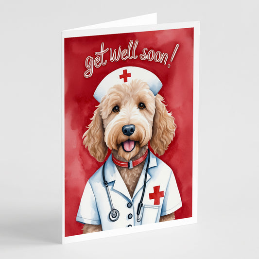 Buy this Goldendoodle Get Well Soon Greeting Cards Pack of 8