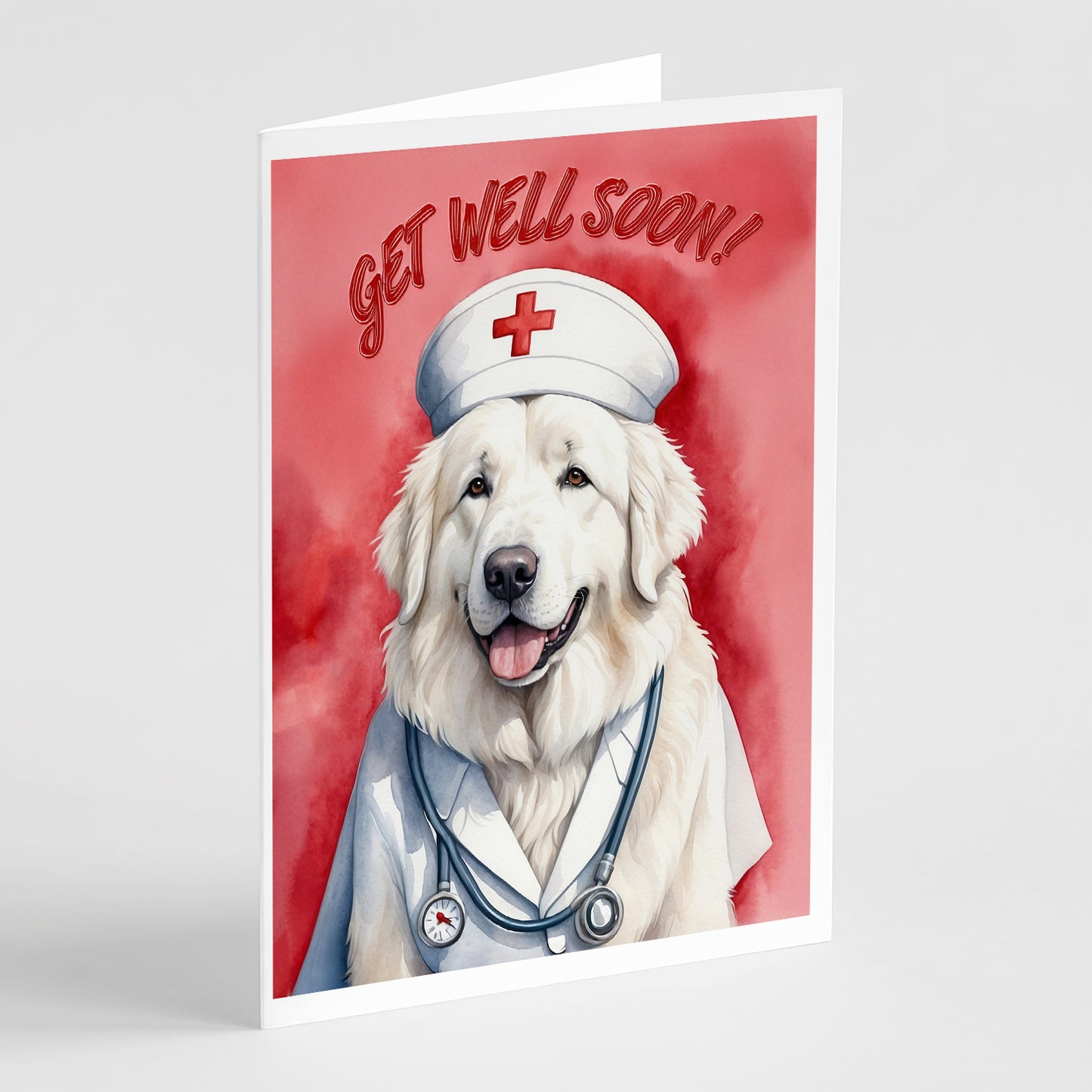 Buy this Great Pyrenees Get Well Soon Greeting Cards Pack of 8
