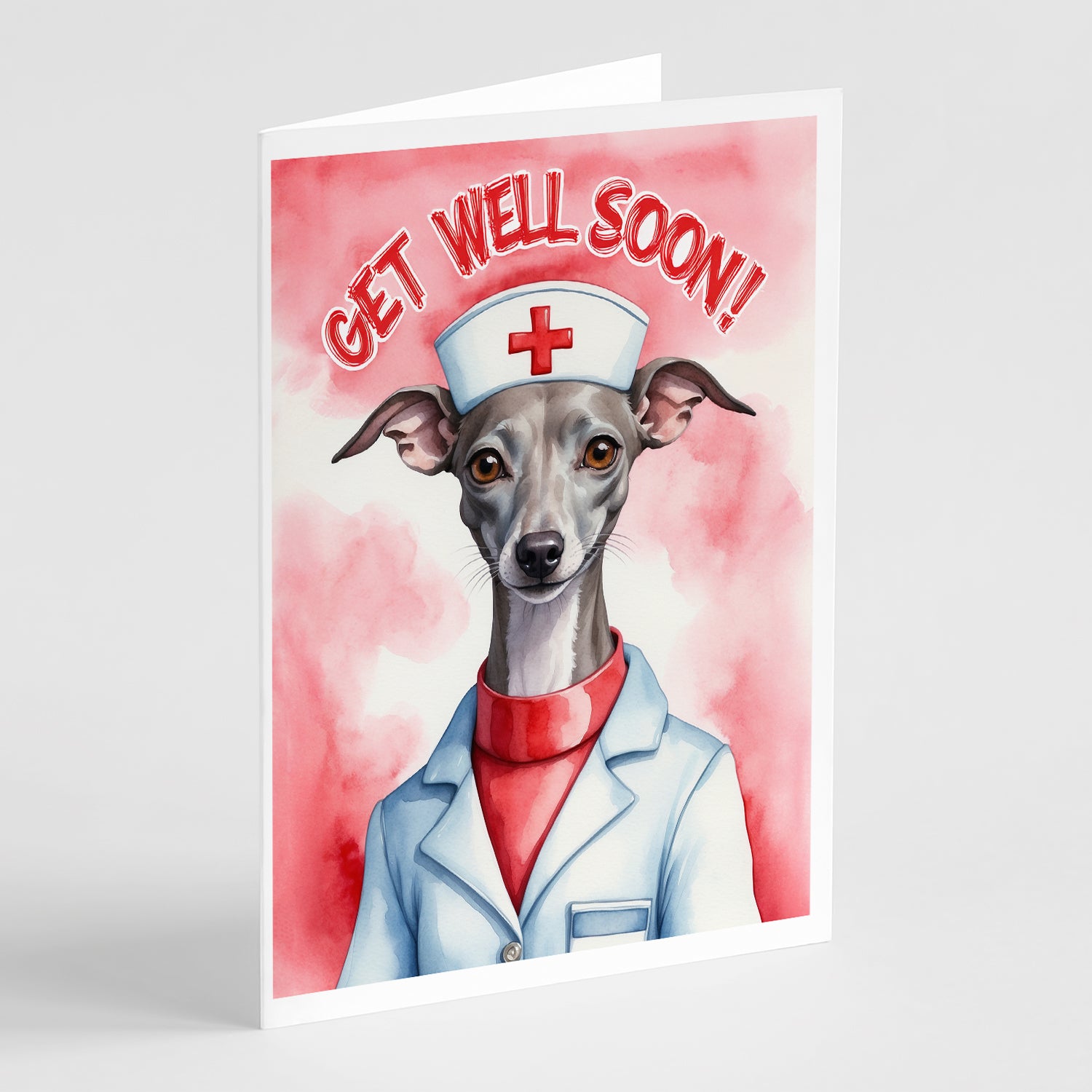 Buy this Italian Greyhound Get Well Soon Greeting Cards Pack of 8