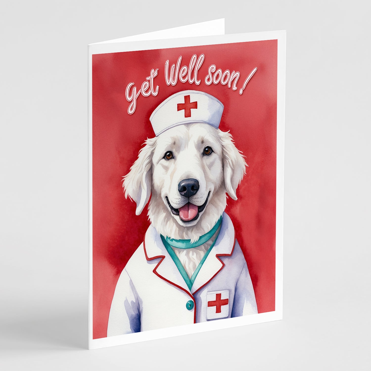 Buy this Kuvasz Get Well Soon Greeting Cards Pack of 8